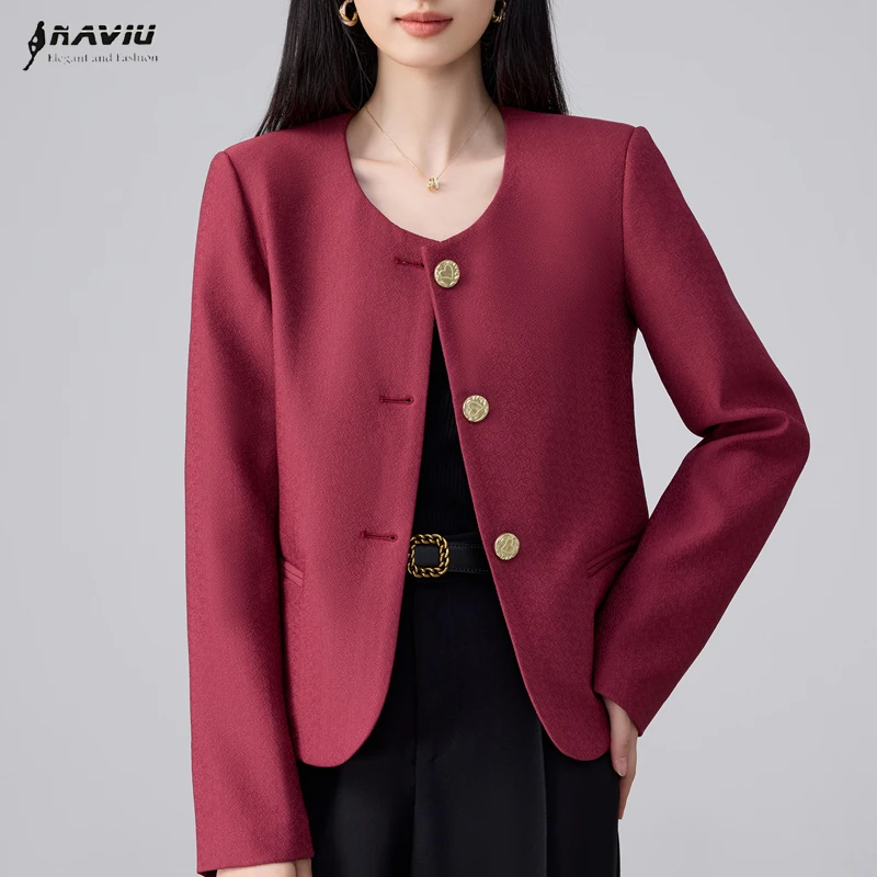 NAVIU New Spring Autumn Temperament Elegant Blazer Women's Loose Short Jacket Versatile Korean Ladies Office Casual Coat
NAVIU New Spring Autumn Temperament Elegant Blazer Women's Loose Short Jacket Versatile Korean Ladies Office Casual Coat