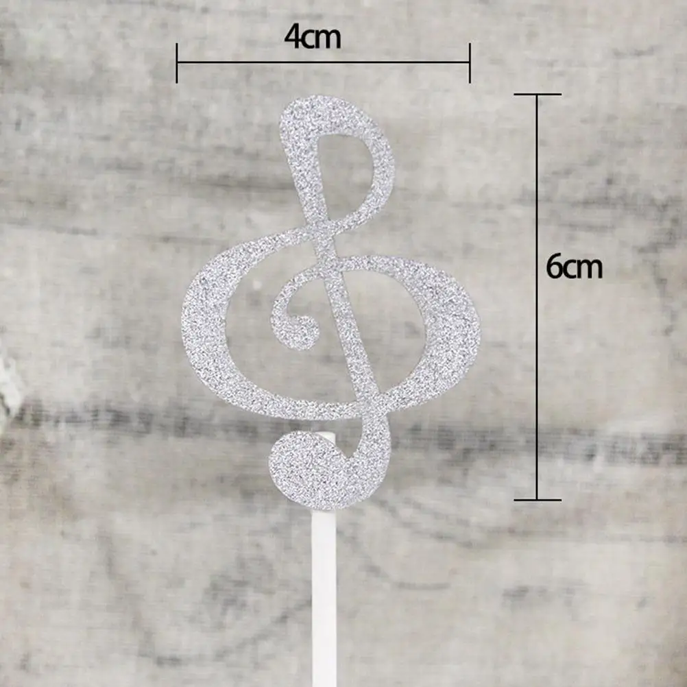 6 Pcs Cake Toppers Music Note Shape for Cupcakes Wedding Birthday Glitter Musical Notes Safe Reusable Cake
6 Pcs Cake Toppers Music Note Shape for Cupcakes Wedding Birthday Glitter Musical Notes Safe Reusable Cake