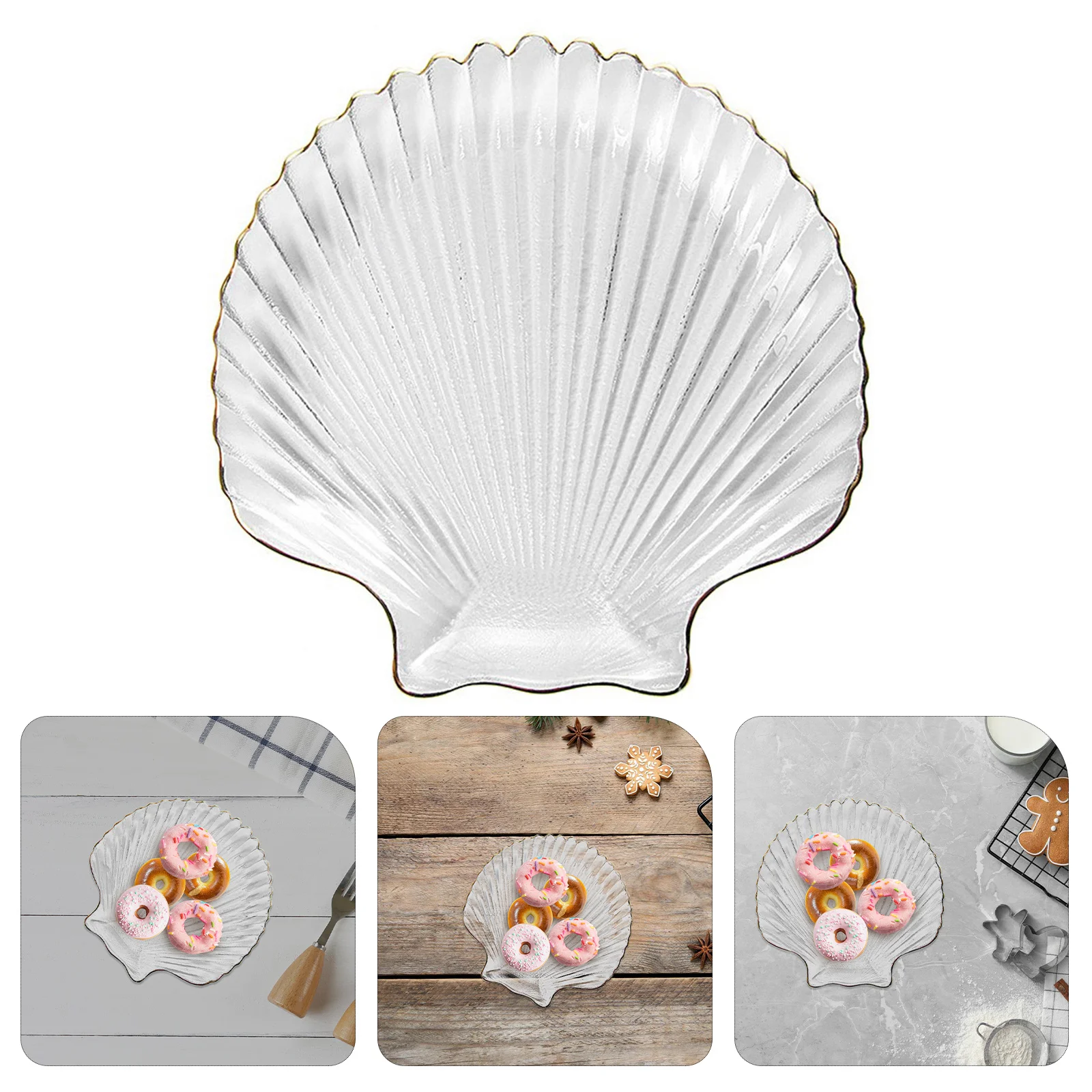 1Pcs Creative Glass Plate Breakfast Plate Exquisite Shell Shape Strong Safe Food Grade Serving Dish for Fruit Salad Dessert
1Pcs Creative Glass Plate Breakfast Plate Exquisite Shell Shape Strong Safe Food Grade Serving Dish for Fruit Salad Dessert