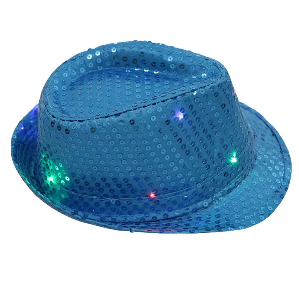Creative Led Luminous Jazz Hat Party Carnival Light Up Sequin Hat Adult Glitter Festival Dress Up Fancy Cap For Men Women 2024
Creative Led Luminous Jazz Hat Party Carnival Light Up Sequin Hat Adult Glitter Festival Dress Up Fancy Cap For Men Women 2024