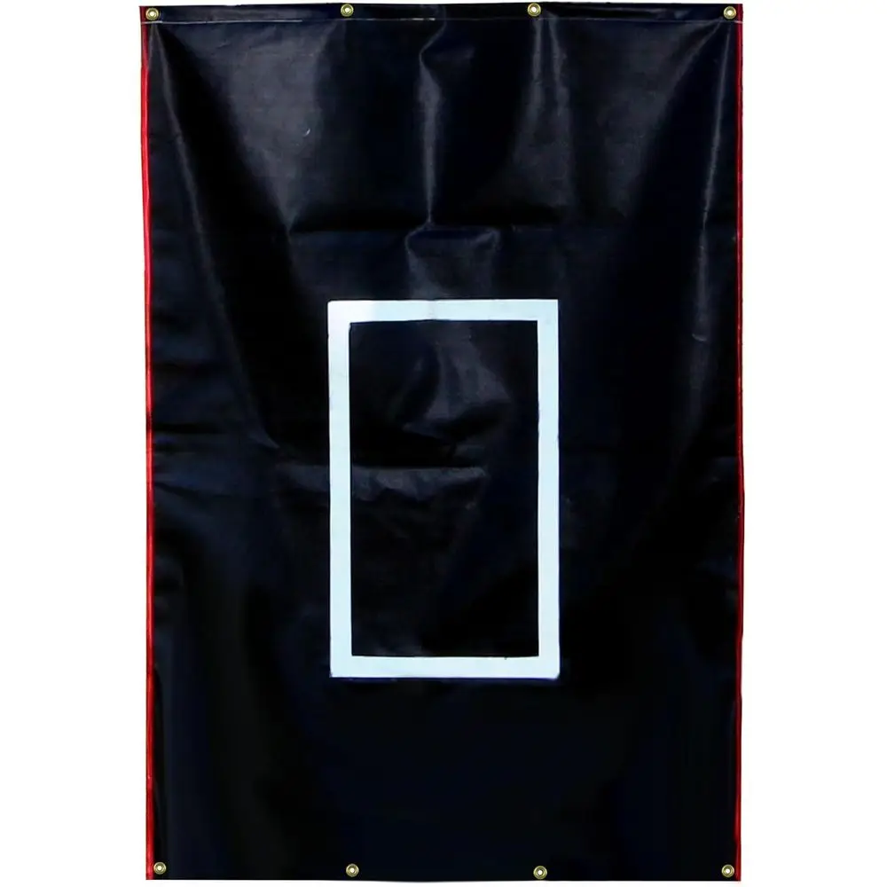 Heavy Duty Dual Use 4' x 6' Black Vinyl Baseball Sotball Batting Cage Backstop Net Protector and Pitcher Target Training Aid
Heavy Duty Dual Use 4' x 6' Black Vinyl Baseball Sotball Batting Cage Backstop Net Protector and Pitcher Target Training Aid