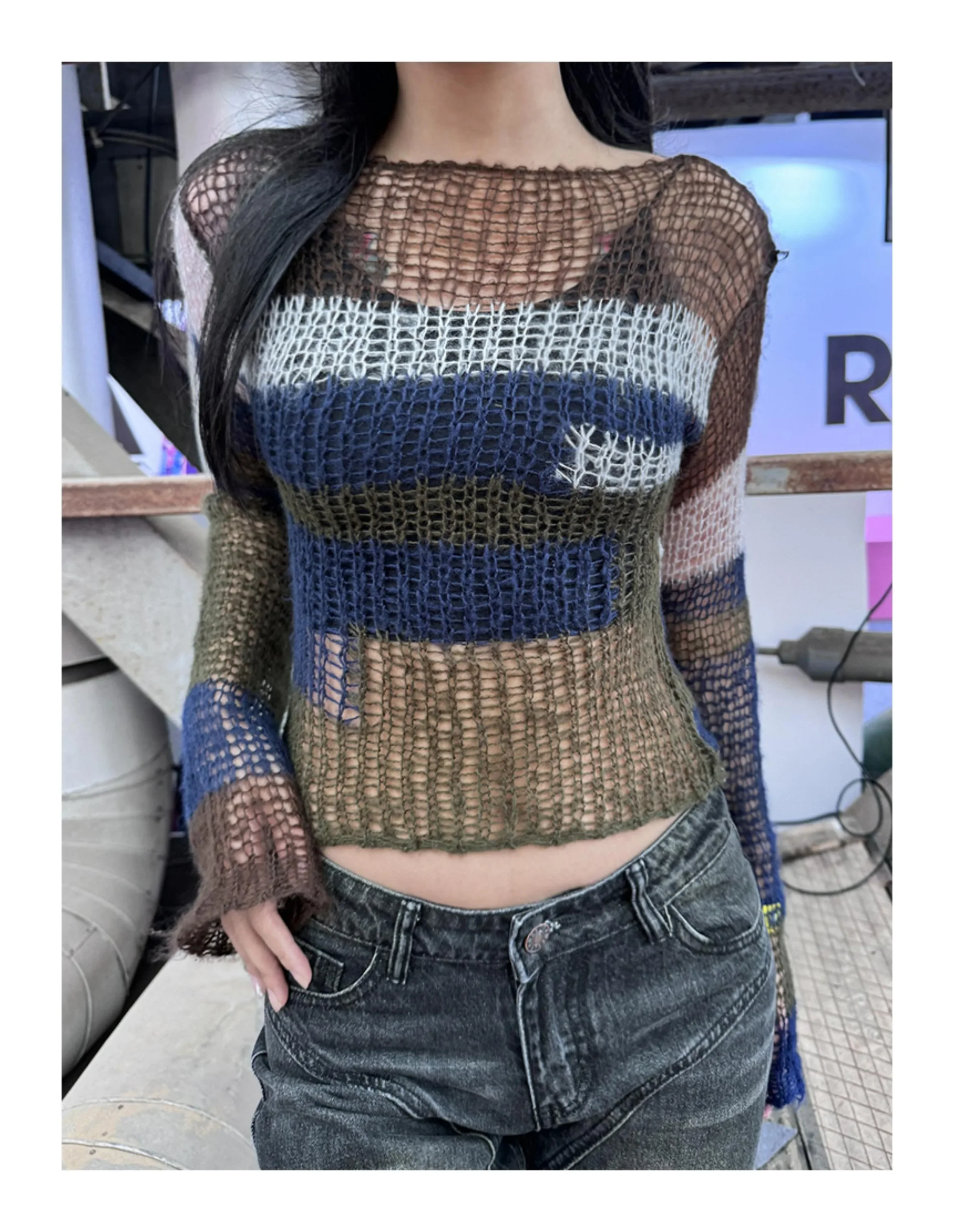 2025 Y2k Aesthetics Japanese 2000s Hole Crop Knit Tops Vintage Grunge Hollow Out Jumpers Pullover Korean Kpop Harajuku Knitwear
2025 Y2k Aesthetics Japanese 2000s Hole Crop Knit Tops Vintage Grunge Hollow Out Jumpers Pullover Korean Kpop Harajuku Knitwear