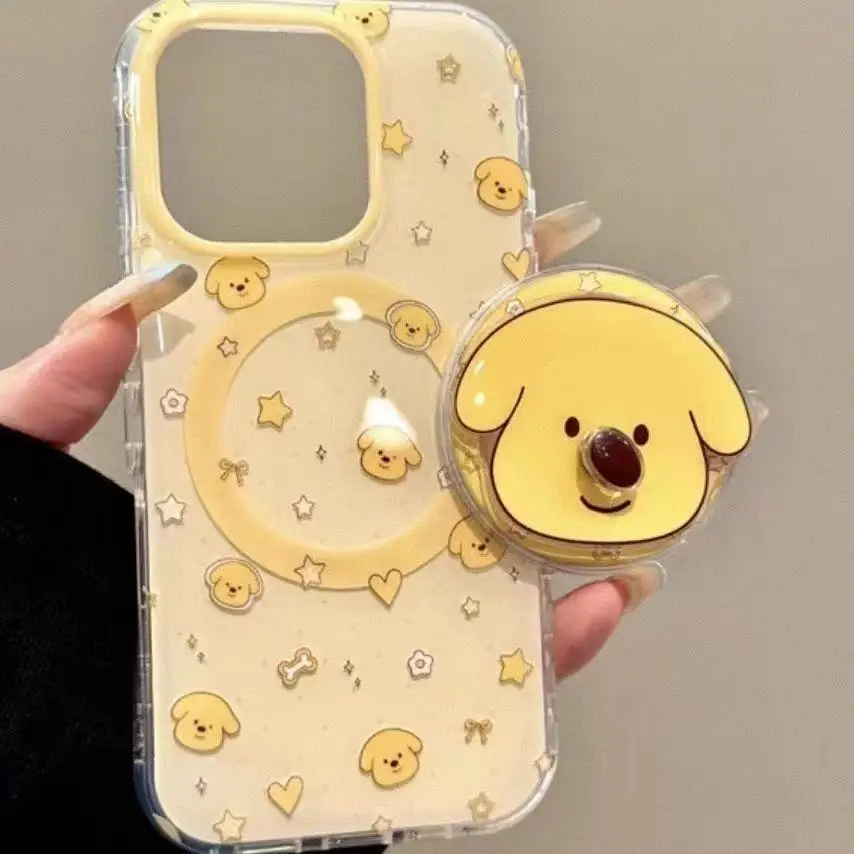Cream Yellow Puppy Magnetic Phone Grip Holder Universal Foldable Bracket Stand Finger Socket Cute Dog Mobile Phone Accessories
Cream Yellow Puppy Magnetic Phone Grip Holder Universal Foldable Bracket Stand Finger Socket Cute Dog Mobile Phone Accessories