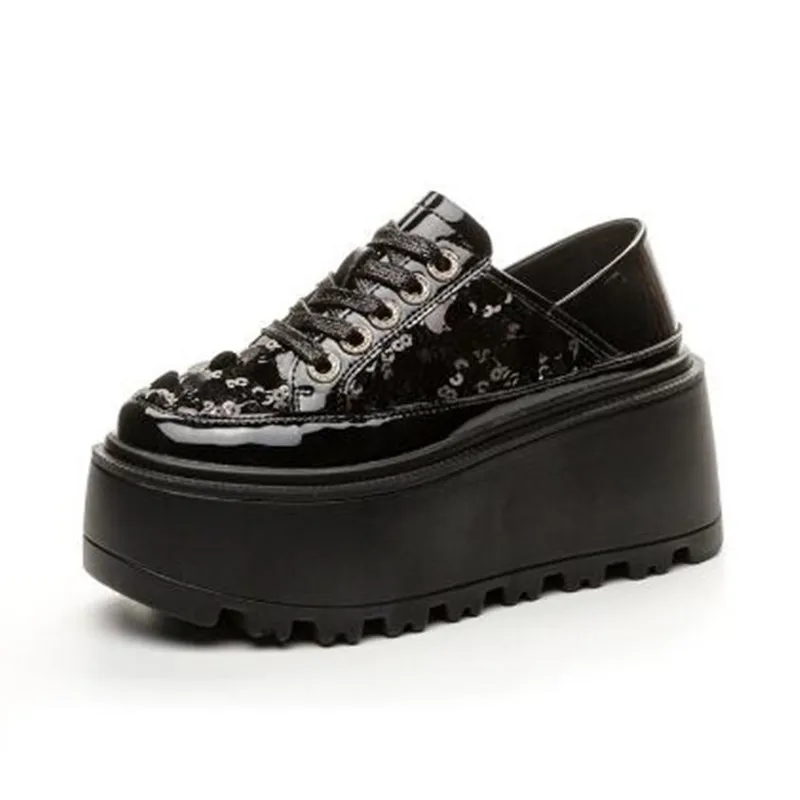 Autumn Genuine Leather Women Casual Shoes Super Thick 8CM Platform Wedge Women Fashion Sneakers Chunky Shoes Summer Skateboard
Autumn Genuine Leather Women Casual Shoes Super Thick 8CM Platform Wedge Women Fashion Sneakers Chunky Shoes Summer Skateboard
