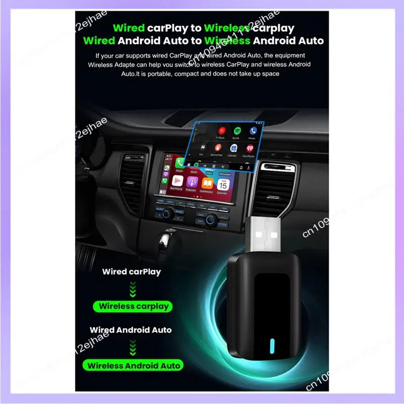 N83R Проводной к беспроводному Carplay и Android Auto 2 в 1 Dongle 2.4/5G Wi-Fi Bluetooth 5.0 для проводных автомобилей Carplay Android Auto
N83R Проводной к беспроводному Carplay и Android Auto 2 в 1 Dongle 2.4/5G Wi-Fi Bluetooth 5.0 для проводных автомобилей Carplay Android Auto