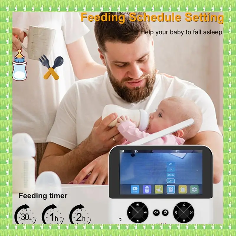 Video Baby Monitor, Baby Caregiver, 4.3Inch IPS Screen Baby Camera Monitor Lullaby Feeding Alert,720P
Video Baby Monitor, Baby Caregiver, 4.3Inch IPS Screen Baby Camera Monitor Lullaby Feeding Alert,720P