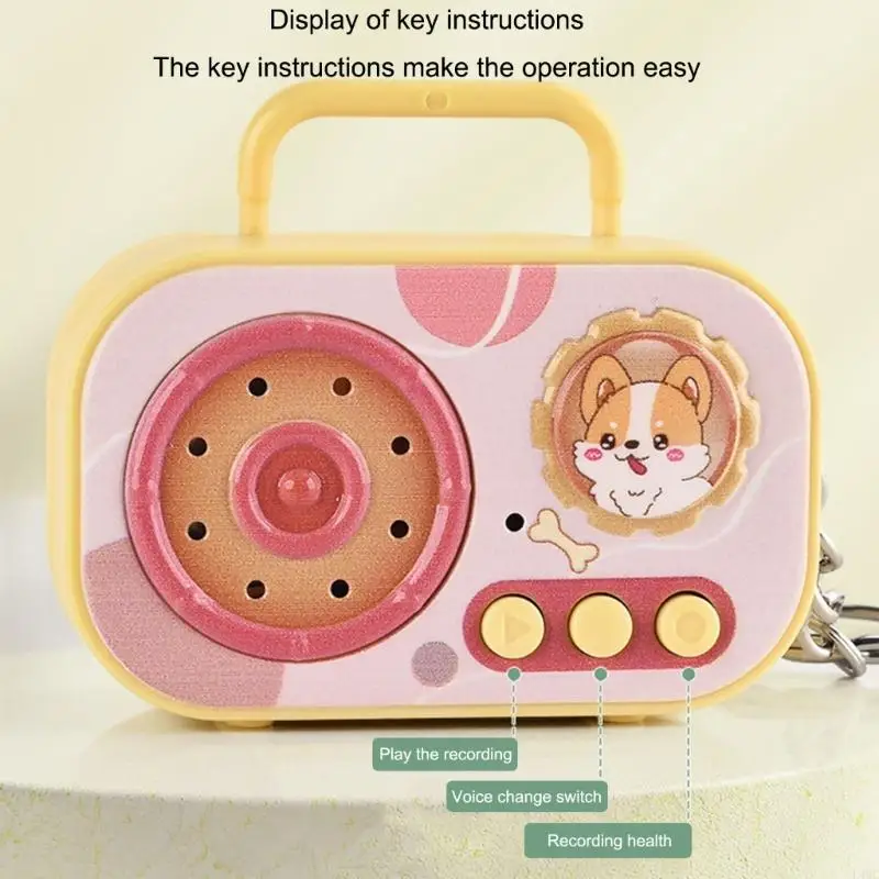 Vintage Mini Voice Recorder Keychain Toy Novelty Portable Retro Sound Gift For Kids Adults L4MC
Vintage Mini Voice Recorder Keychain Toy Novelty Portable Retro Sound Gift For Kids Adults L4MC