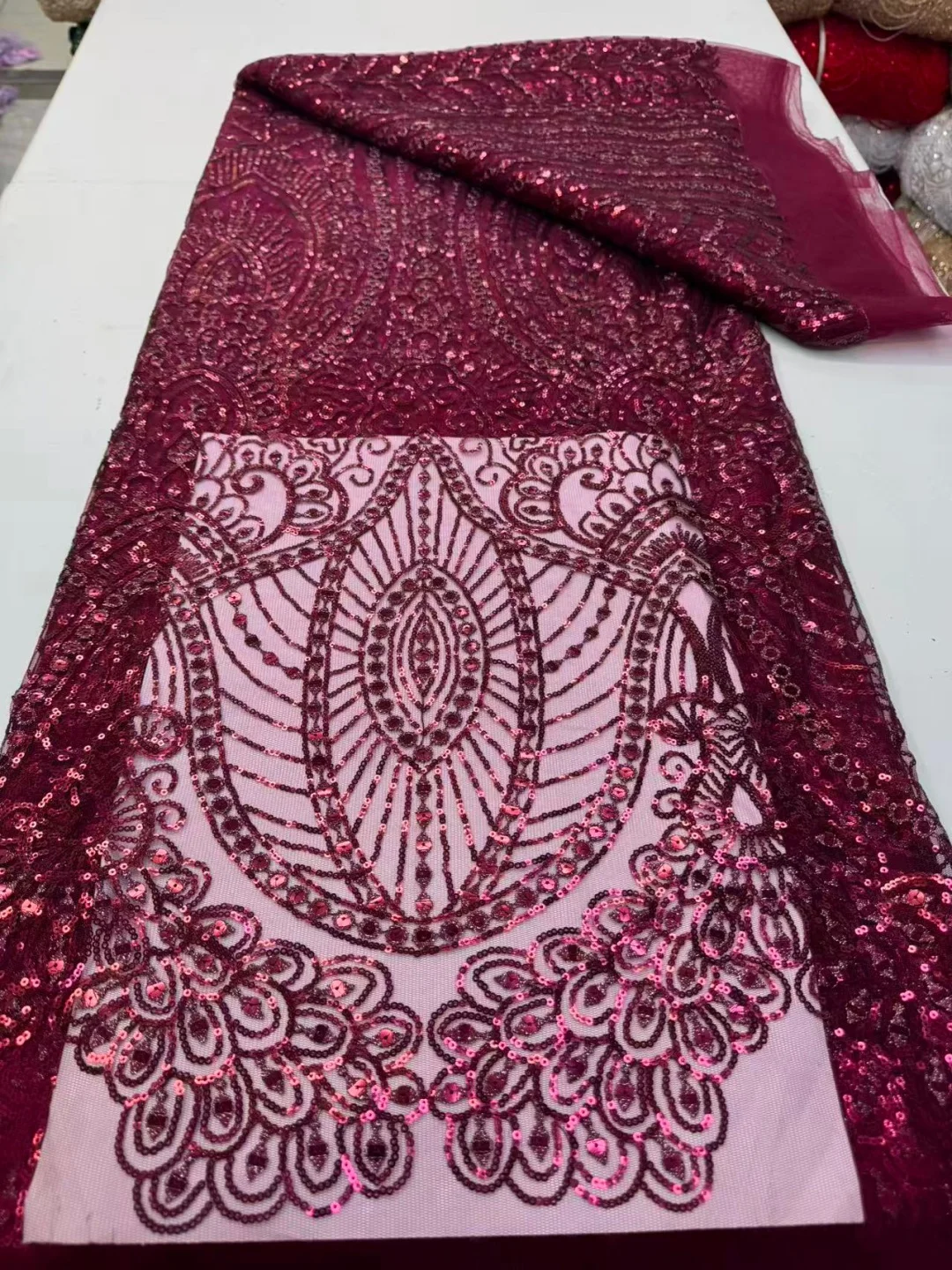 2026 Latest Austria Best Quality Elegant Delicate Soft Mesh Sequin lace with Stones Fabric For Party Evening Dress
2026 Latest Austria Best Quality Elegant Delicate Soft Mesh Sequin lace with Stones Fabric For Party Evening Dress