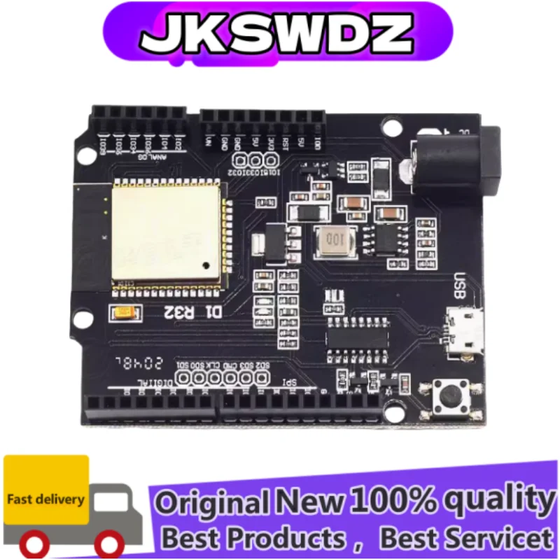 ESP32 TYPE-C USB CH340C CP2102 WiFi+Bluetooth Ultra-Low Power Dual Core ESP32-DevKitC-32 ESP-WROOM-32 Expansion Board
ESP32 TYPE-C USB CH340C CP2102 WiFi+Bluetooth Ultra-Low Power Dual Core ESP32-DevKitC-32 ESP-WROOM-32 Expansion Board