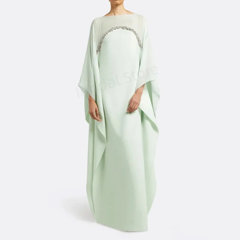 Шифоновое платье без бретелек с украшением бриллиантами по индивидуальному заказу, вечернее платье трапециевидной формы с длинными рукавами из мягкой ткани в Саудовской Аравии
Шифоновое платье без бретелек с украшением бриллиантами по индивидуальному заказу, вечернее платье трапециевидной формы с длинными рукавами из мягкой ткани в Саудовской Аравии