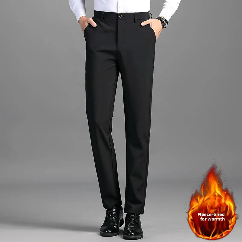 Men's Winter Fce Lined Suit Pants Thi Warm Slimming Long Trousers for Busin Work Sli Urban Faion Youth
Men's Winter Fce Lined Suit Pants Thi Warm Slimming Long Trousers for Busin Work Sli Urban Faion Youth