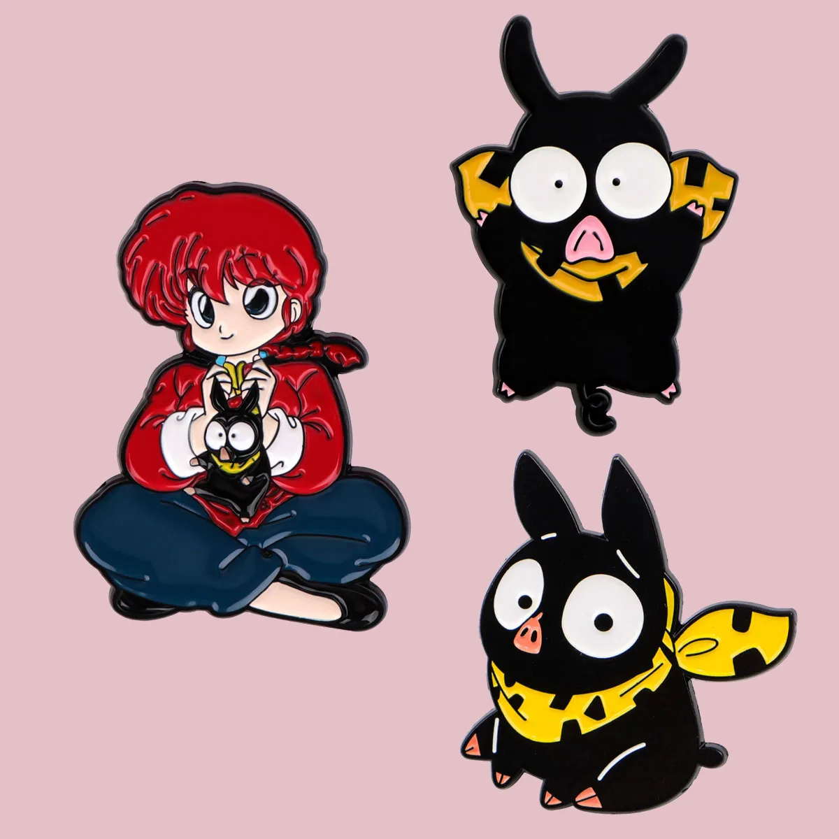 Cute Black Pig Enamel Pin Anime Lapel Pins Manga Badges on Backpack Women's Brooch Clothes Jewelry Cosplay Accessories Toys Gift
Cute Black Pig Enamel Pin Anime Lapel Pins Manga Badges on Backpack Women's Brooch Clothes Jewelry Cosplay Accessories Toys Gift