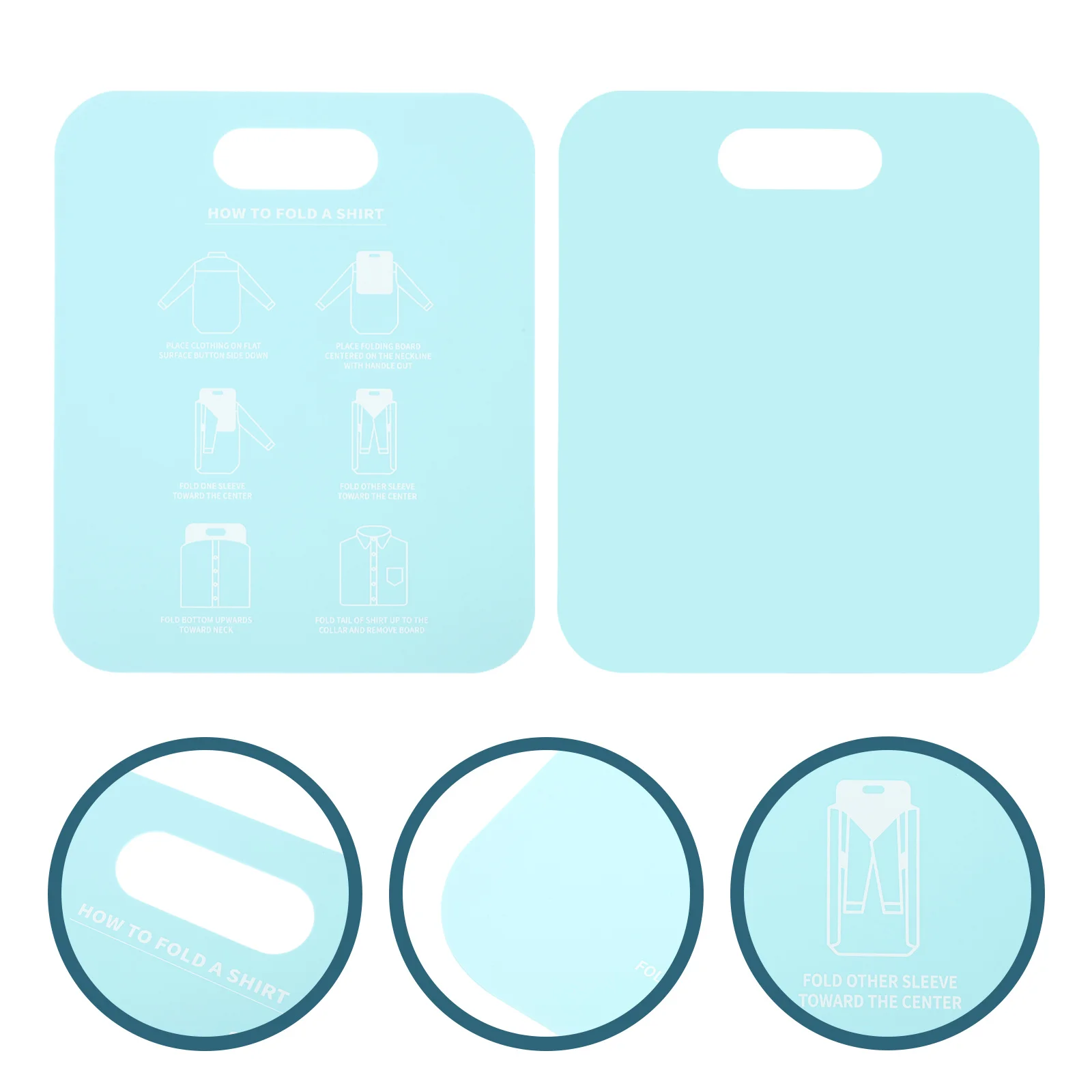 2Pcs Clothes Folding Board PP Material Space-Efficient Shirt Folding Tool for T-Shirts Long Sleeve Shirts Home Travel Laundry
2Pcs Clothes Folding Board PP Material Space-Efficient Shirt Folding Tool for T-Shirts Long Sleeve Shirts Home Travel Laundry