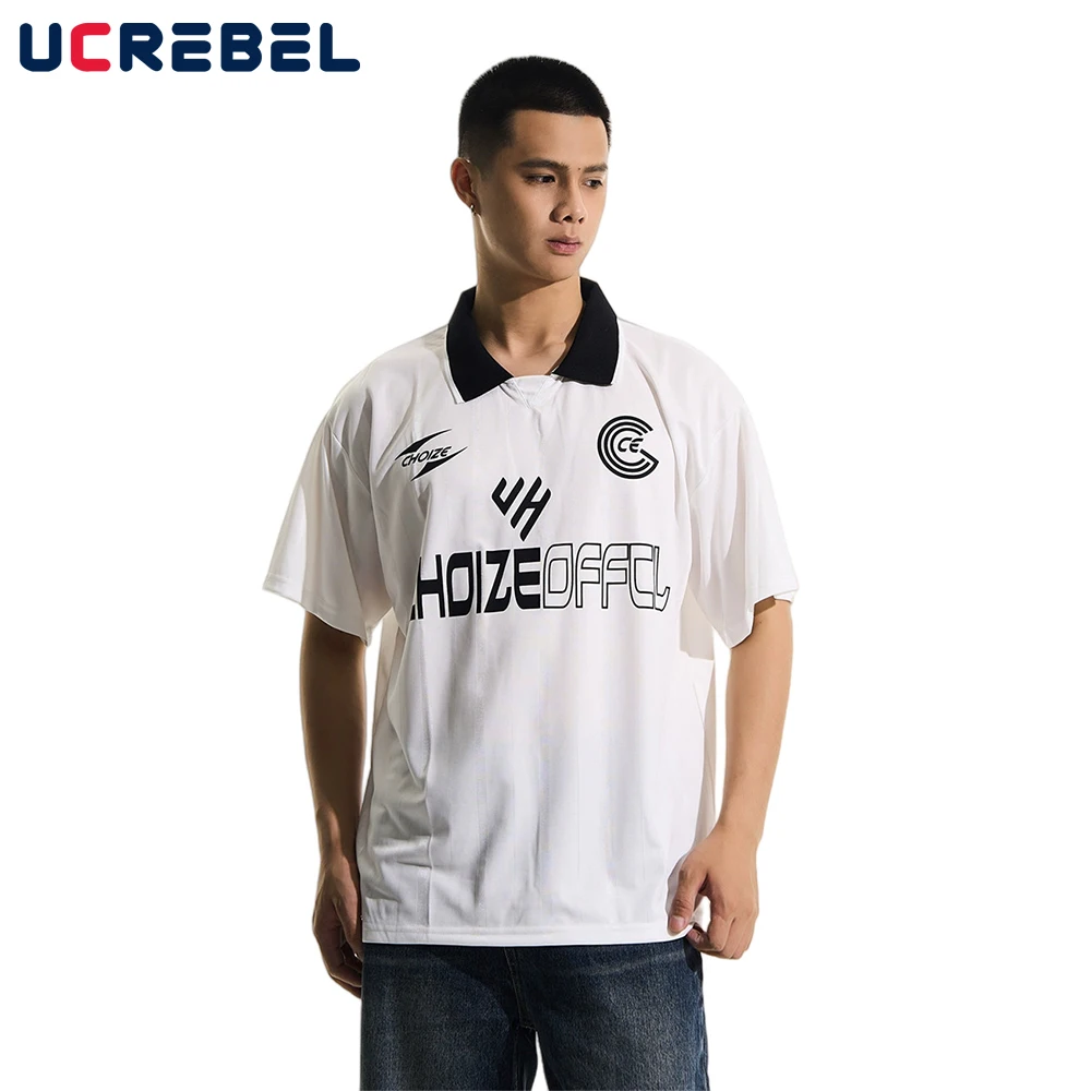 Letter Print Contrast Short Sleeve Polo Shirts Mens Summer Retro High Street Loose Half-Sleeve Tops Men Jersey
Letter Print Contrast Short Sleeve Polo Shirts Mens Summer Retro High Street Loose Half-Sleeve Tops Men Jersey