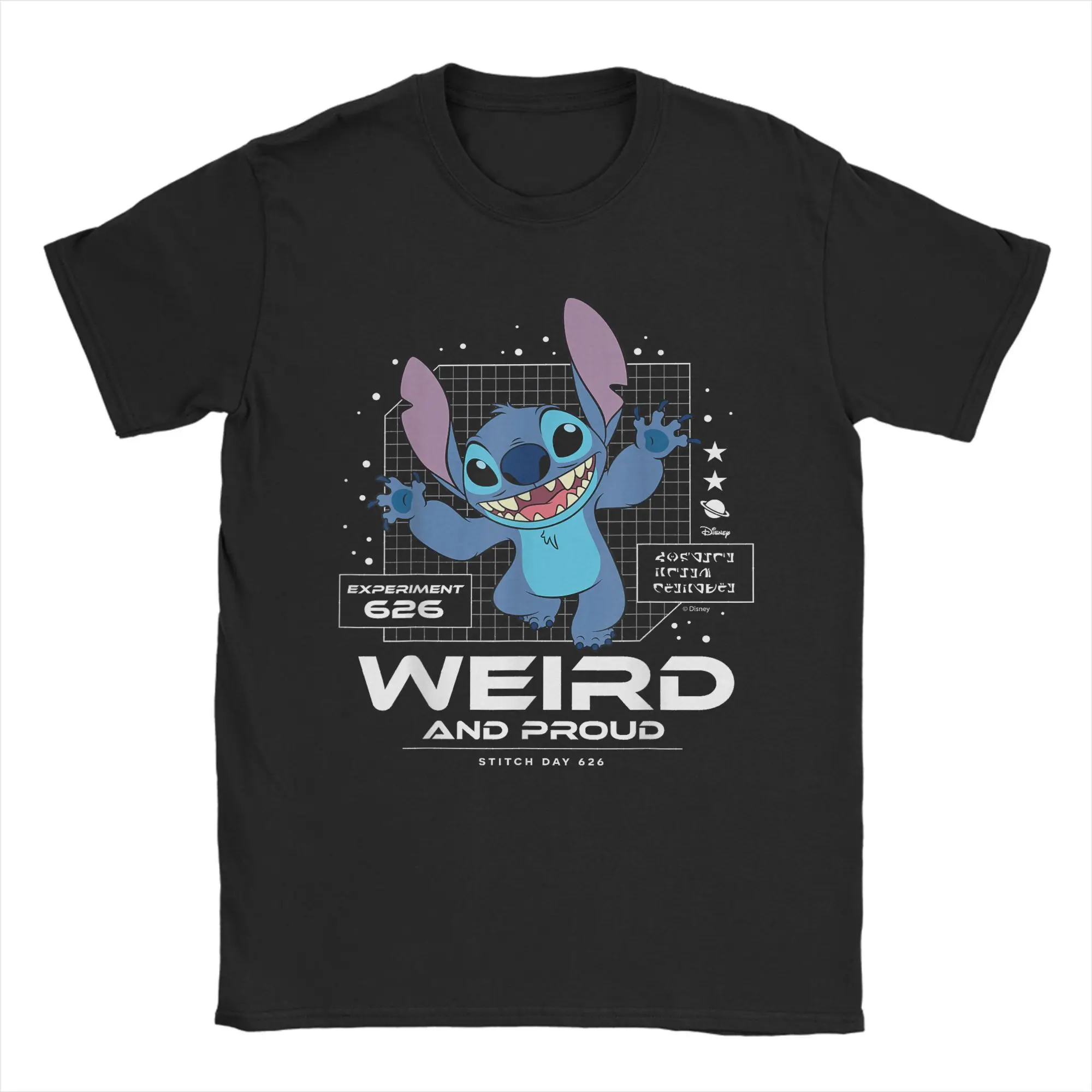 Мужская футболка Lilo & Stitch Experiment Weird And Proud, винтажные хлопковые футболки с коротким рукавом 626 Stitch Day, товары с круглым вырезом
Мужская футболка Lilo & Stitch Experiment Weird And Proud, винтажные хлопковые футболки с коротким рукавом 626 Stitch Day, товары с круглым вырезом