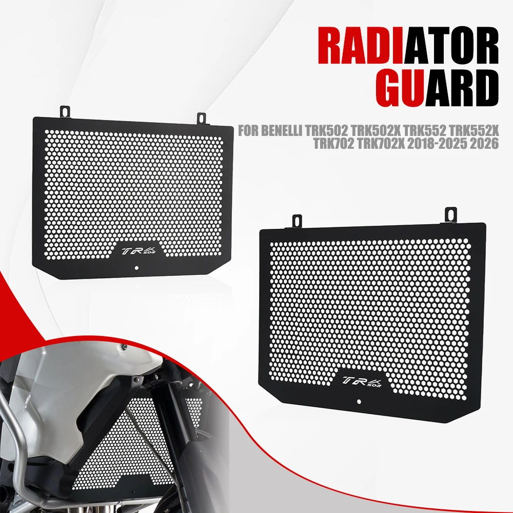 For Benelli TRK502 TRK502X TRK552 TRK552X TRK702 TRK702X 2018-2025 2026 Motorcycle Radiator Grille Guard Protector Cover Guard
For Benelli TRK502 TRK502X TRK552 TRK552X TRK702 TRK702X 2018-2025 2026 Motorcycle Radiator Grille Guard Protector Cover Guard