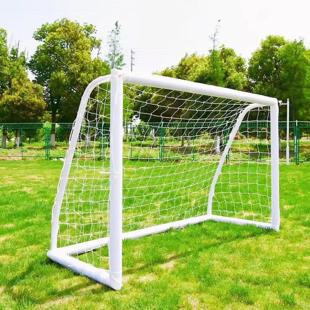 Portable Outdoor Soccer Goal 12x6FT Weatherproof PVC Frame with Ground Stakes for Backyard Training Adults Youth
Portable Outdoor Soccer Goal 12x6FT Weatherproof PVC Frame with Ground Stakes for Backyard Training Adults Youth