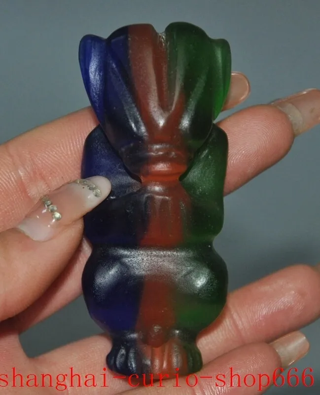 3 inch Chinese Hongshan Culture Crystal Opal Feng Shui Helios Sun God Statue - Early Natural materials
3 inch Chinese Hongshan Culture Crystal Opal Feng Shui Helios Sun God Statue - Early Natural materials