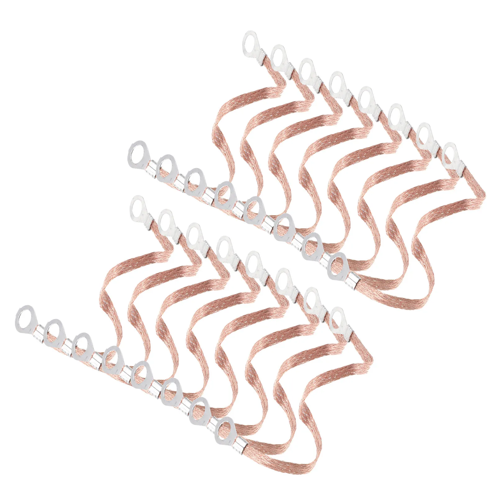 100Pcs Copper Braided Ground Lead Wire Flat Connection Line for Industrial Electrical Grounding Wire Shielding Cable Straps
100Pcs Copper Braided Ground Lead Wire Flat Connection Line for Industrial Electrical Grounding Wire Shielding Cable Straps