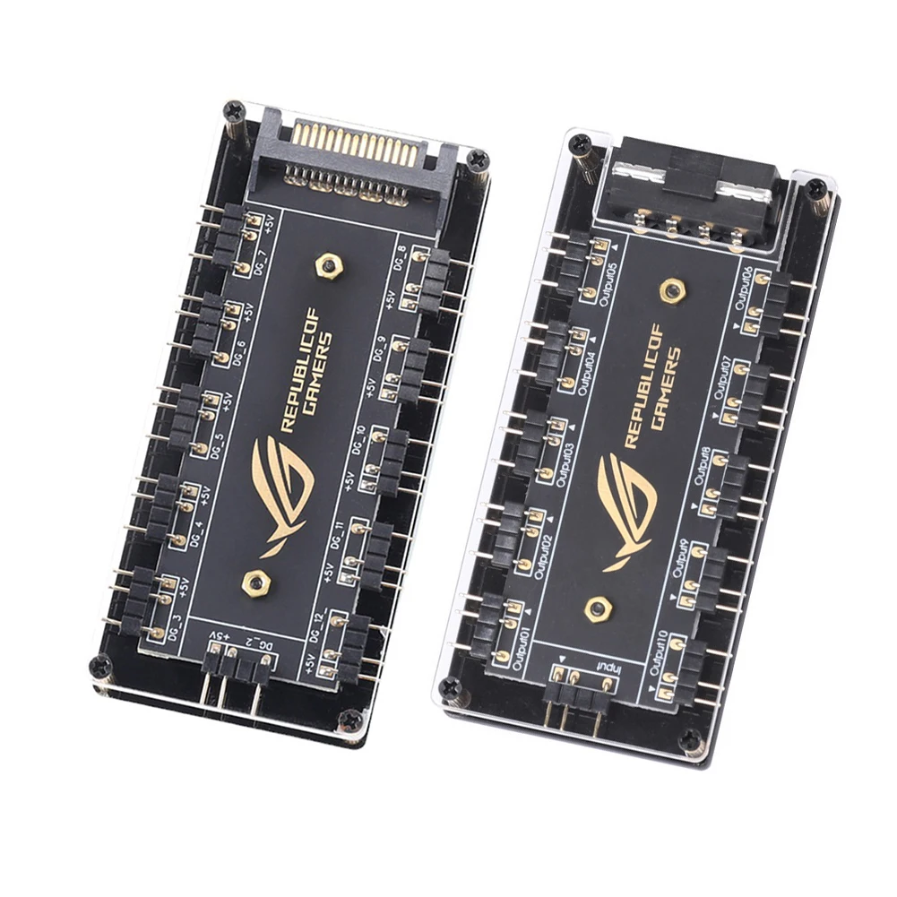 RGB Fan Hub ARGB Cable Splitter Hub Adapter for ASUS/MSI/GIGABYTE Motherboards
RGB Fan Hub ARGB Cable Splitter Hub Adapter for ASUS/MSI/GIGABYTE Motherboards