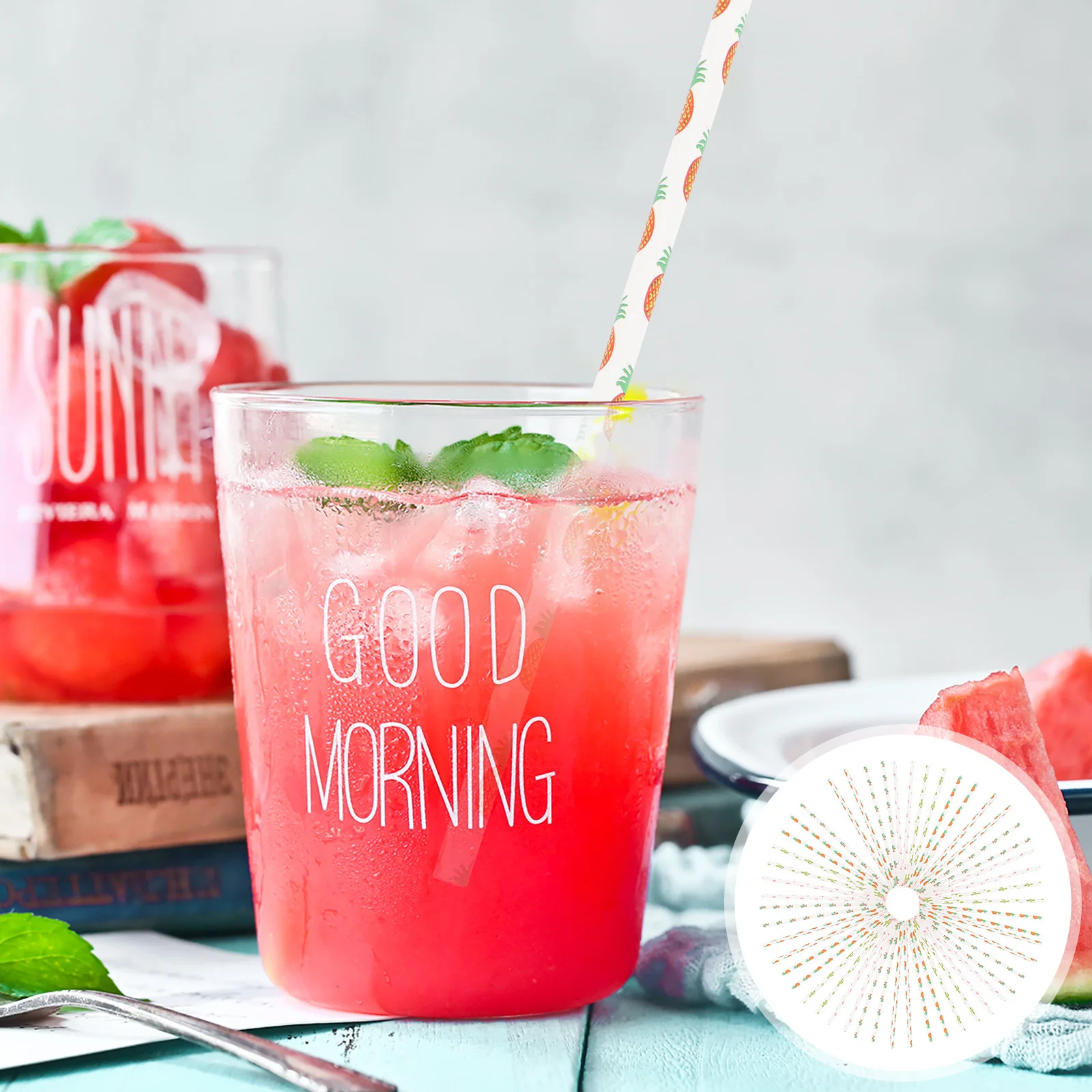 100Pcs Paper Disposable Drinking Straws Durable Straws for Summer Beach Party Juice Cocktails Pool Party Birthday Decorations
100Pcs Paper Disposable Drinking Straws Durable Straws for Summer Beach Party Juice Cocktails Pool Party Birthday Decorations