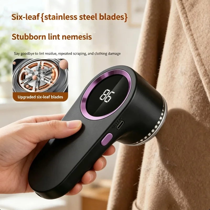 Digital Display Fabric Shaver with Blades, Portable Rechargeable Lint Remover, Household Depilling & Hair Trimming Tool
Digital Display Fabric Shaver with Blades, Portable Rechargeable Lint Remover, Household Depilling & Hair Trimming Tool