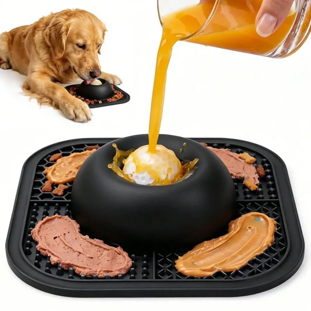Feeder Dog Bowls Lick Mat For Liquid And Thick Treat, AntiSlip Dog Lick Bowl With Interactive Rolling Ball, 5 6 Cup Pup Licking
Feeder Dog Bowls Lick Mat For Liquid And Thick Treat, AntiSlip Dog Lick Bowl With Interactive Rolling Ball, 5 6 Cup Pup Licking