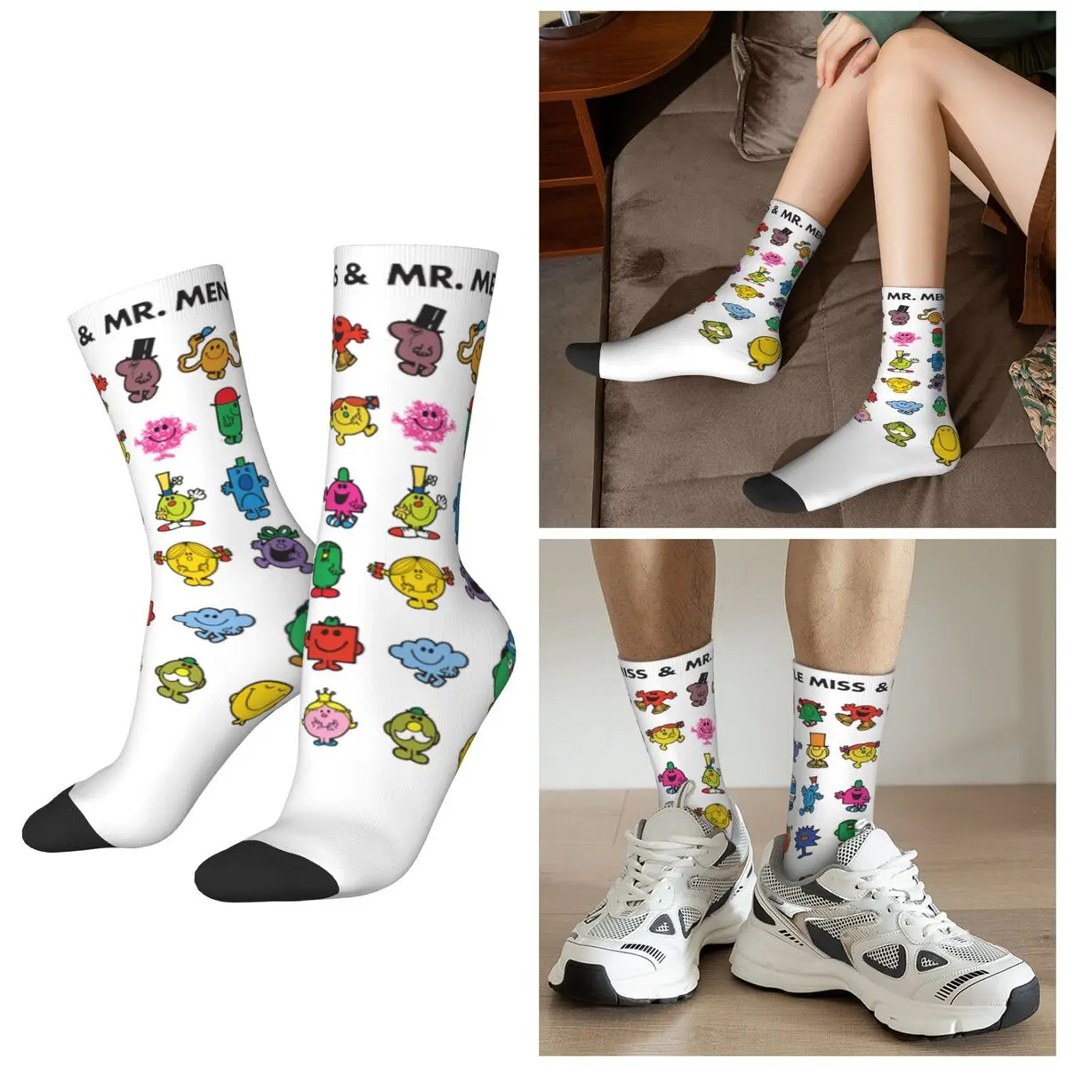Всесезонные мужские носки «Маленькая Мисс и Мистер», носки в стиле Харадзюку, модные чулки для мужчин и женщин, рождественские подарки
Всесезонные мужские носки «Маленькая Мисс и Мистер», носки в стиле Харадзюку, модные чулки для мужчин и женщин, рождественские подарки