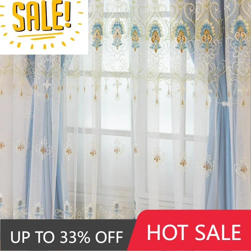 Modern Elegant Curtains for Living Room Blackout Luxury Set Curtain and Tulle Bedroom Hall Thermal Drape Embroidery Window Decor
Modern Elegant Curtains for Living Room Blackout Luxury Set Curtain and Tulle Bedroom Hall Thermal Drape Embroidery Window Decor