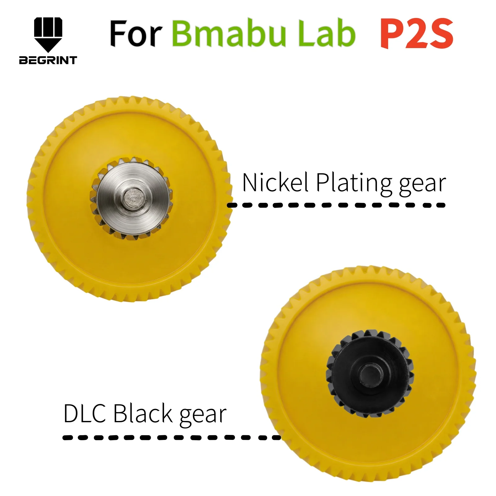 Upgraded Extruder Gear Kit with Nickel Plated & DLC Coated Surface, Integrated Extrusion Drive Mechanism Parts for Bambu Lab P2S
Upgraded Extruder Gear Kit with Nickel Plated & DLC Coated Surface, Integrated Extrusion Drive Mechanism Parts for Bambu Lab P2S