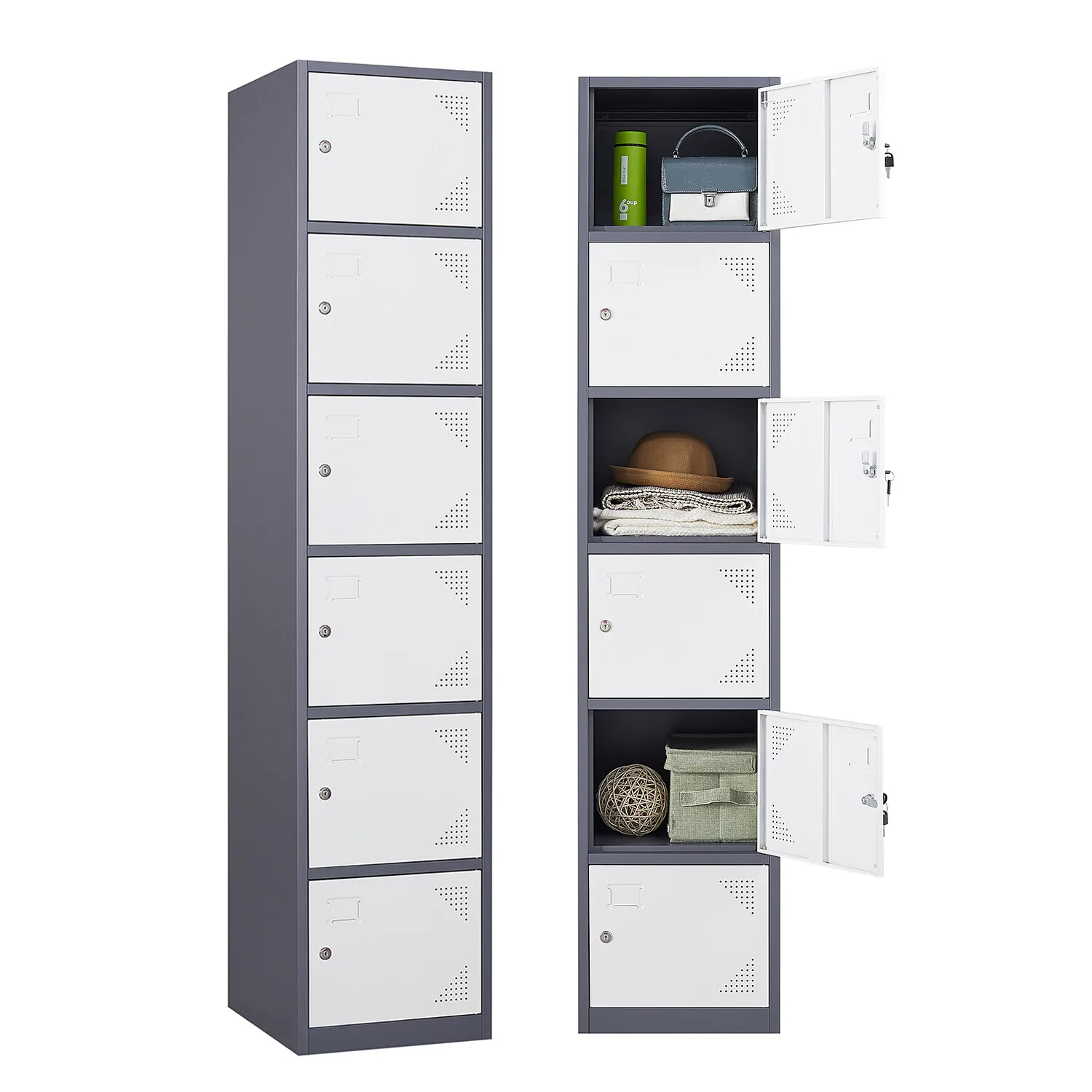 Metal Locker Employees Steel Storage Cabinet with 6 Doors for Office School Gym
Metal Locker Employees Steel Storage Cabinet with 6 Doors for Office School Gym