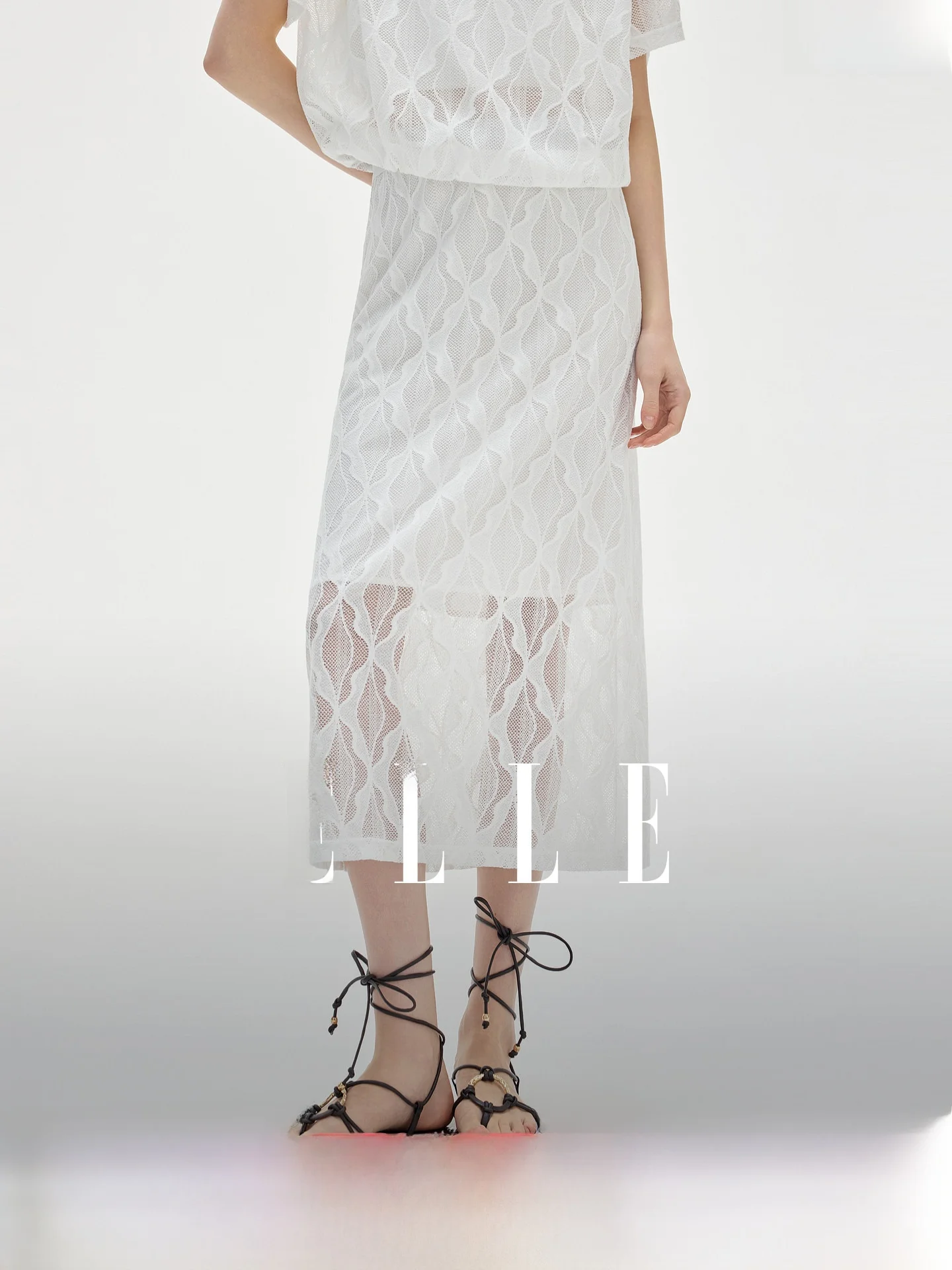 Elle Textured Mesh Splice Half Skirt Women's Summer New Elastic Waist Straight Long Skirts Simple Style High Elasticity Daily...
Elle Textured Mesh Splice Half Skirt Women's Summer New Elastic Waist Straight Long Skirts Simple Style High Elasticity Daily...