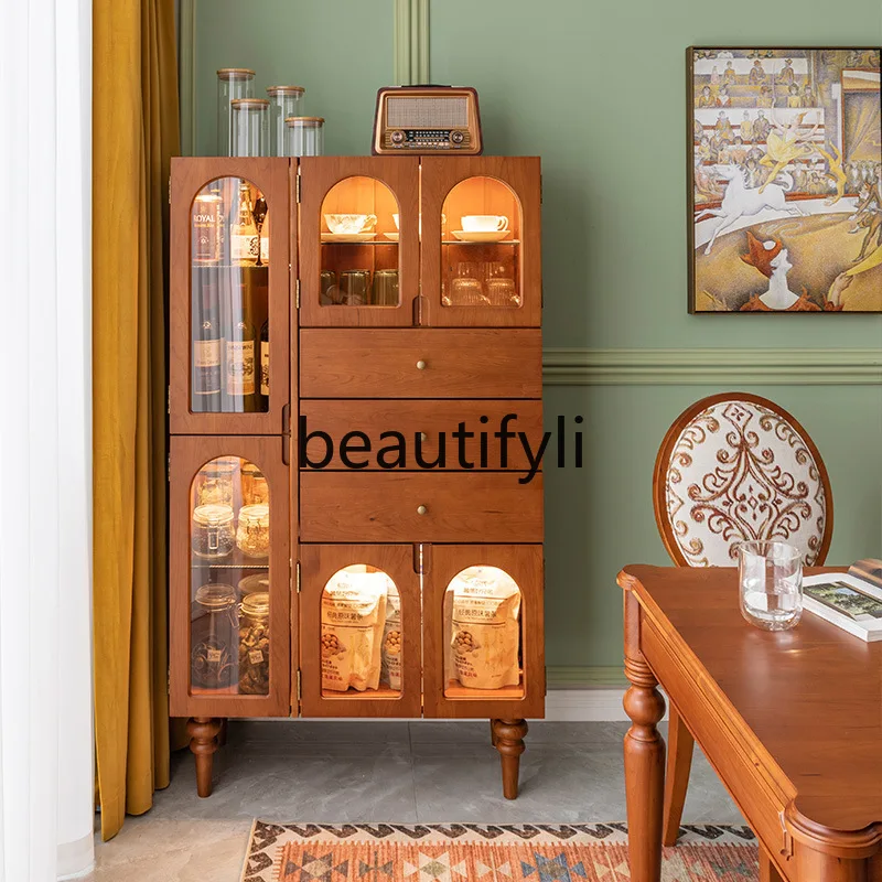 American Retro Solid Wood Living Room Wall-Mounted Home Storage Cabinet Vintage French Bookcase Decorative Wine Cabinet
American Retro Solid Wood Living Room Wall-Mounted Home Storage Cabinet Vintage French Bookcase Decorative Wine Cabinet
