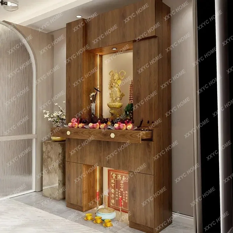 A God of Wealth offering table cabinet ancestor, offering simple household shrine, Guanyin modern, house-Tibetan style
A God of Wealth offering table cabinet ancestor, offering simple household shrine, Guanyin modern, house-Tibetan style