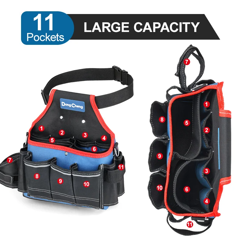 Large Capacity Heavy Duty Multifunctional Tool Waist Bag,Durable Oxford Cloth Storage Bag for Drill Wrench Screwdriver Bits Accs
Large Capacity Heavy Duty Multifunctional Tool Waist Bag,Durable Oxford Cloth Storage Bag for Drill Wrench Screwdriver Bits Accs