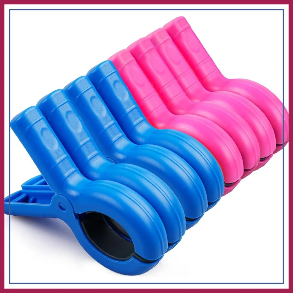8 Pcs Beach Towel Clips for Chairs, Jumbo Clothespins Keep Towel from Blowing Away (Pink, Blue)
8 Pcs Beach Towel Clips for Chairs, Jumbo Clothespins Keep Towel from Blowing Away (Pink, Blue)