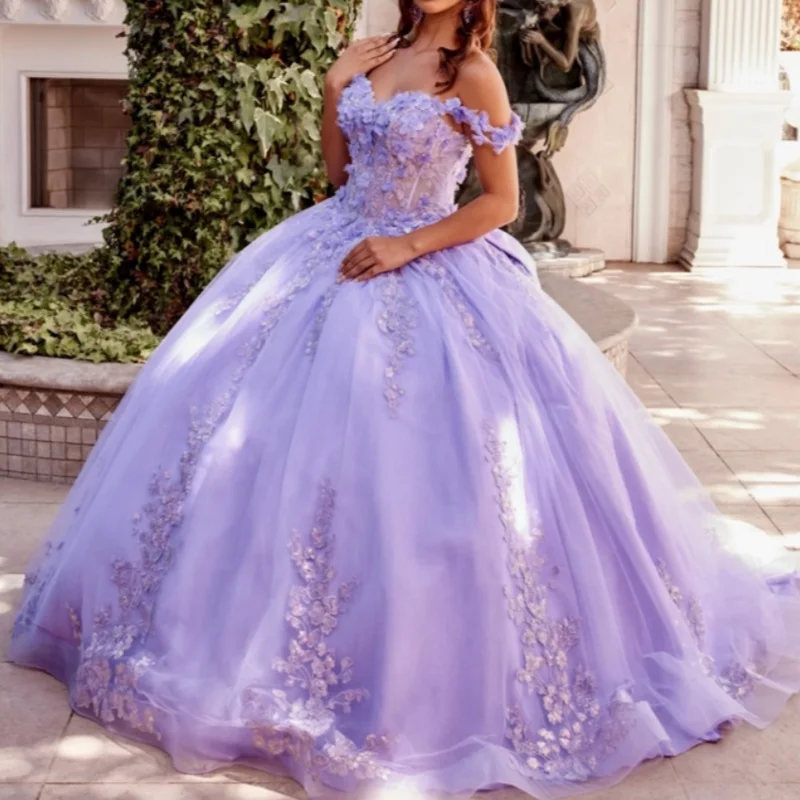 Лавандовое блестящее платье принцессы Quinceanera с открытыми плечами и аппликацией, кружевное платье с бантом и бусинами, милое платье 16, бальное платье Vestidos 15 Anos
Лавандовое блестящее платье принцессы Quinceanera с открытыми плечами и аппликацией, кружевное платье с бантом и бусинами, милое платье 16, бальное платье Vestidos 15 Anos