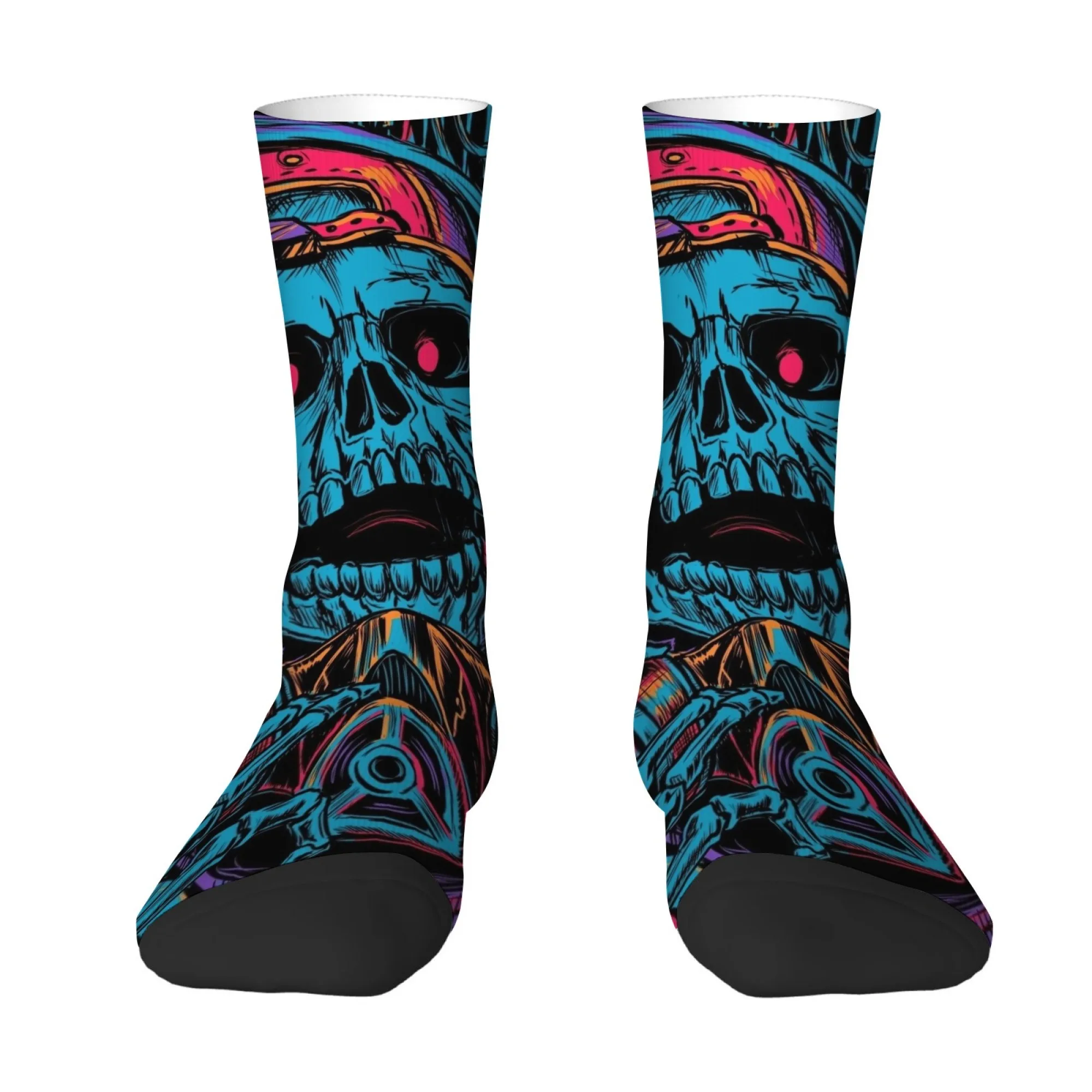 1 Pair Horror-themed Skull Print Men's Socks Stylish Hip-hop Cool Funny Harajuku Style Socks Non-slip Soft Skin-friendly Socks
1 Pair Horror-themed Skull Print Men's Socks Stylish Hip-hop Cool Funny Harajuku Style Socks Non-slip Soft Skin-friendly Socks