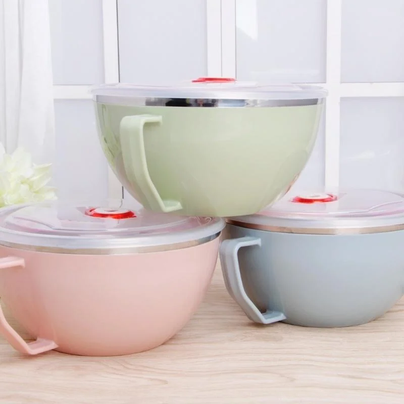 D9 1PCS Stainless Steel Bowl with Handle Solid Color Anti Scalding Instant Noodles Mixing Bowl Kitchen Tableware Food Accessory
D9 1PCS Stainless Steel Bowl with Handle Solid Color Anti Scalding Instant Noodles Mixing Bowl Kitchen Tableware Food Accessory
