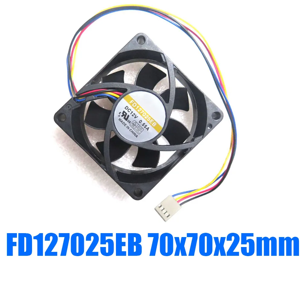 FD127025EB DC12V 0.55A 70x70x25mm 4Lines Cooling Fan
FD127025EB DC12V 0.55A 70x70x25mm 4Lines Cooling Fan