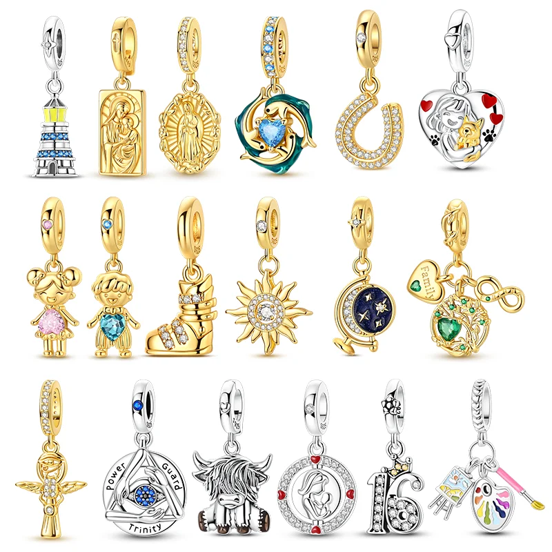 925 Sterling Silver Charms Beads Dolphin Sun Dog Snow Boots Dangle Fit Original Bracelet Women Jewelry Gift DIY
925 Sterling Silver Charms Beads Dolphin Sun Dog Snow Boots Dangle Fit Original Bracelet Women Jewelry Gift DIY