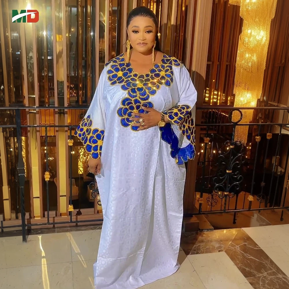 MD 2025 Elegant African Clothes Women's Embroidery Wedding Party Church Robe Bazin Riche Gown Plus Size Muslim BouBou Djellaba
MD 2025 Elegant African Clothes Women's Embroidery Wedding Party Church Robe Bazin Riche Gown Plus Size Muslim BouBou Djellaba