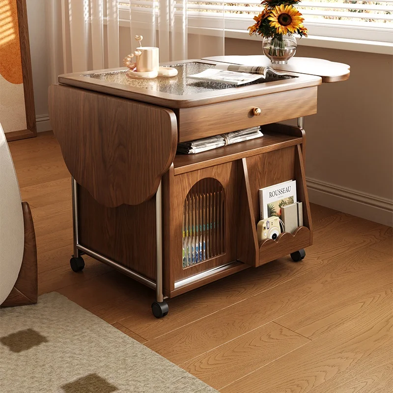 Living Room Move Folding Coffee Table Small Apartment Trolley Side Several Multi-Functional Storage Tea Table
Living Room Move Folding Coffee Table Small Apartment Trolley Side Several Multi-Functional Storage Tea Table
