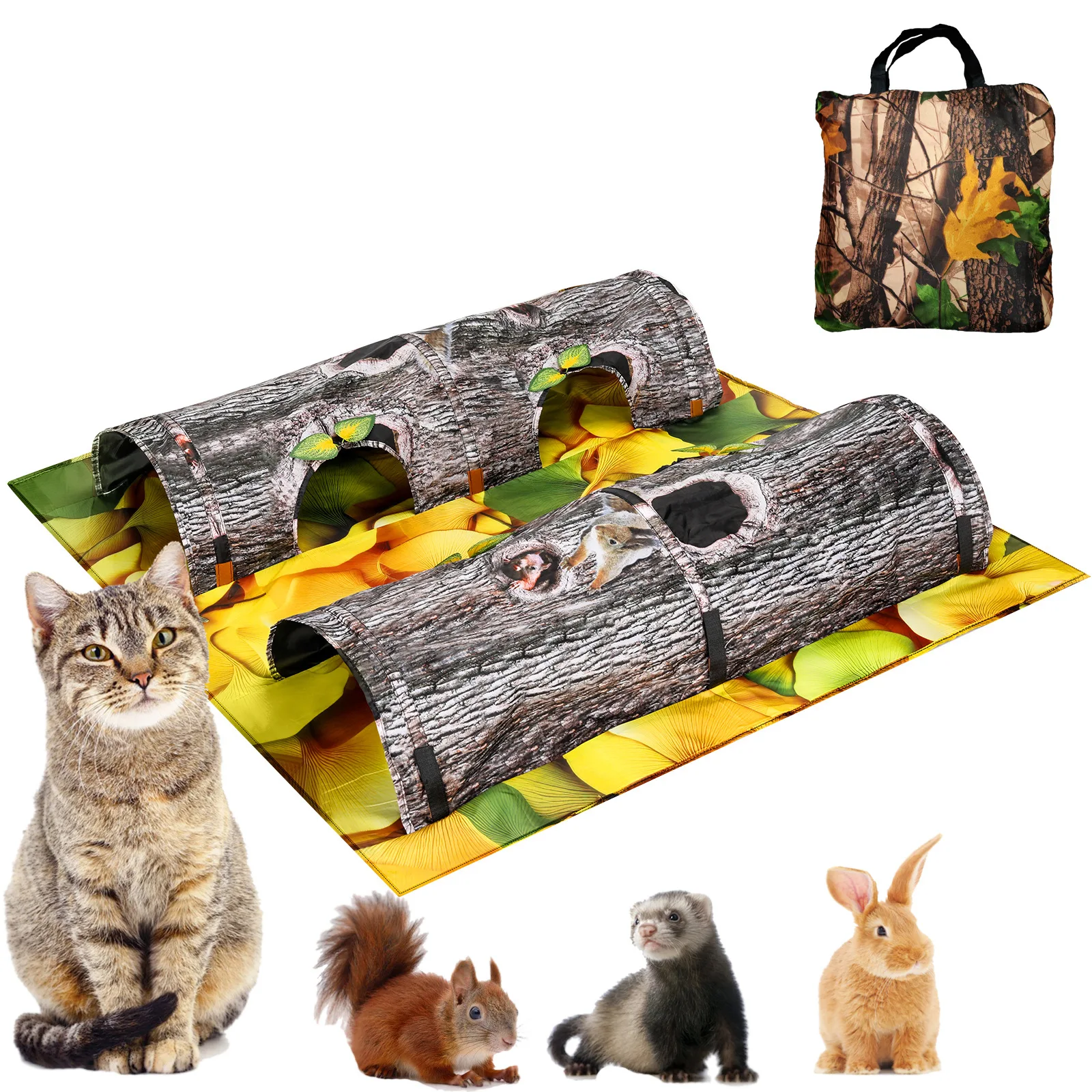 Foldable Tree Tunnel for Cats, Wood Pattern Play Tube Hideout, Interactive Pet Enrichment Toy Аксесуари Для Котів
Foldable Tree Tunnel for Cats, Wood Pattern Play Tube Hideout, Interactive Pet Enrichment Toy Аксесуари Для Котів