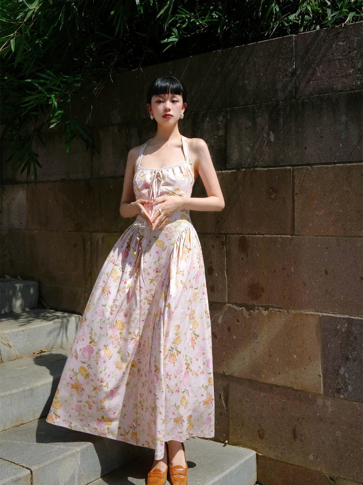 Floral Print Morning Glow Off-Shoulder Waist-Cinching Dress Vacation Style A-Line Skirt Backless Polyester Spandex Blend
Floral Print Morning Glow Off-Shoulder Waist-Cinching Dress Vacation Style A-Line Skirt Backless Polyester Spandex Blend