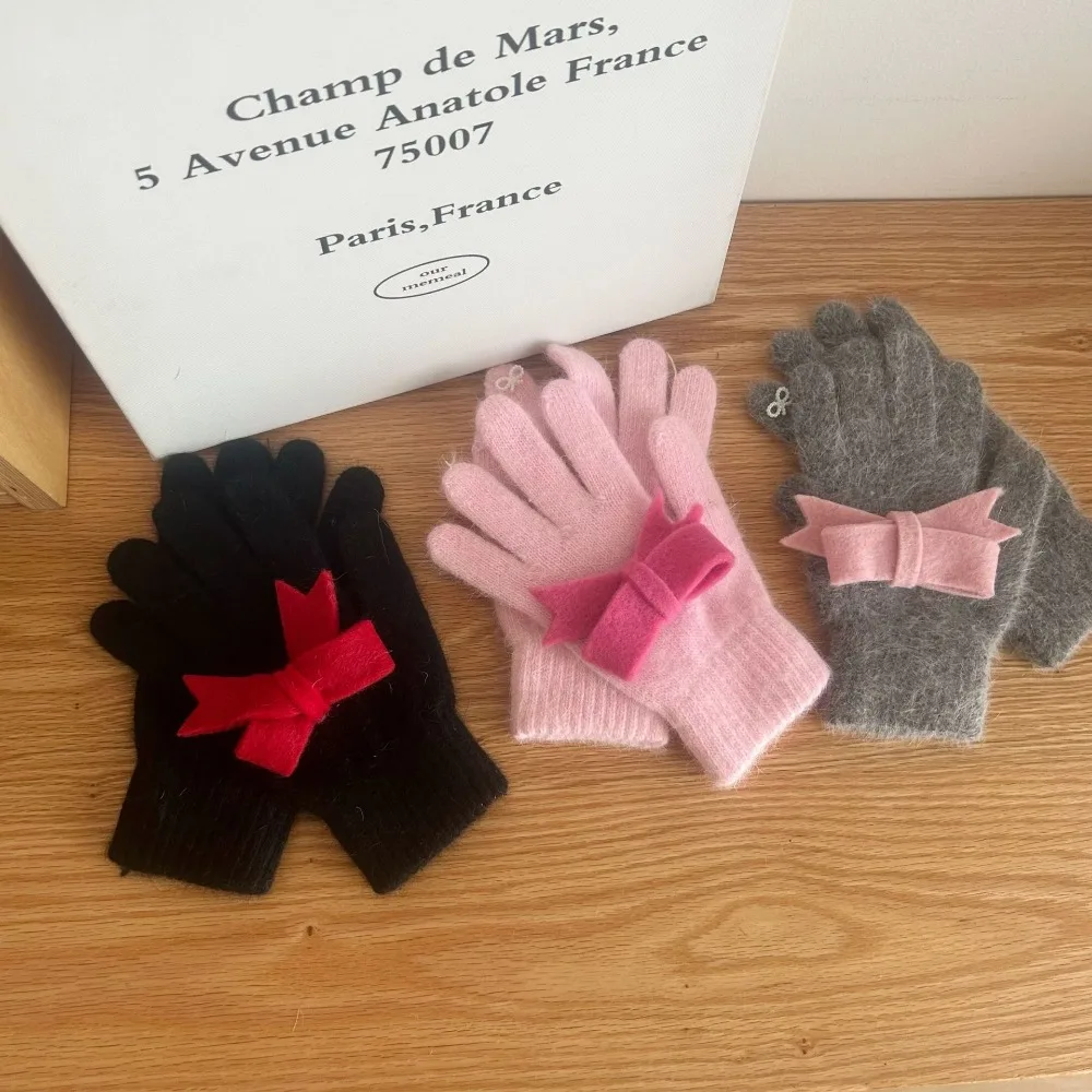 Ins Cute Knitted Gloves Candy Color Touchscreen Bowknot Gloves Thicken Warm Full Finger Gloves Autumn/Winter
Ins Cute Knitted Gloves Candy Color Touchscreen Bowknot Gloves Thicken Warm Full Finger Gloves Autumn/Winter