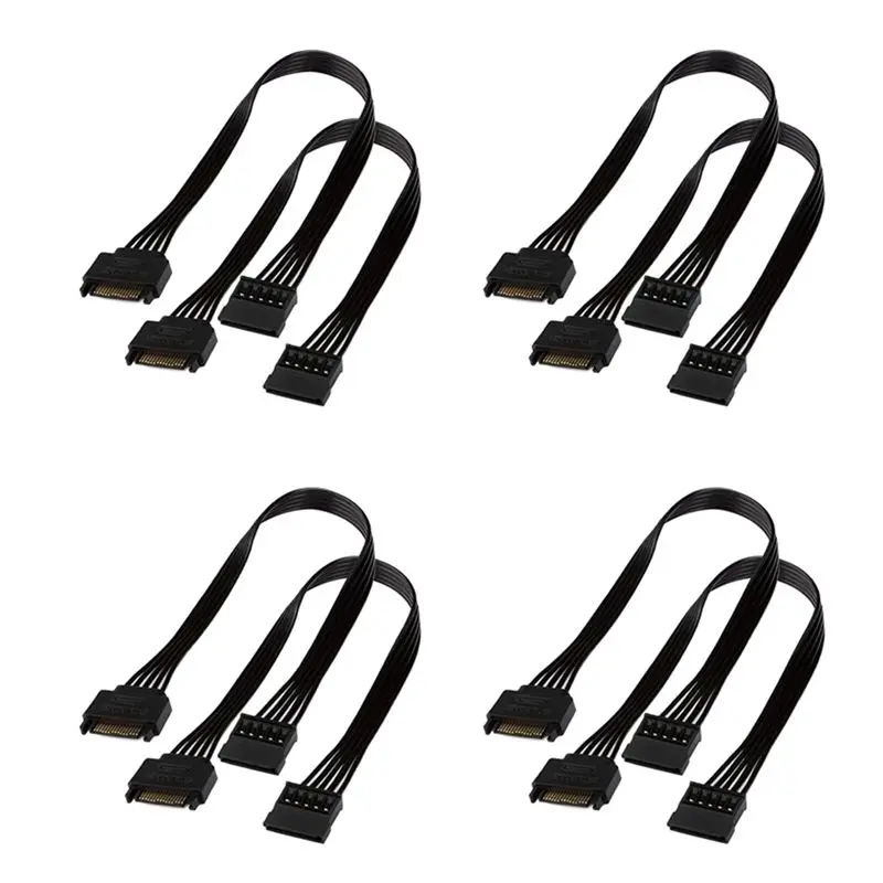 Кабель-удлинитель питания SATA Sensitive, 8 шт., 15-контактный, с разъемами SATA (штекер-гнездо), для жестких дисков HDD, SSD, 30 см
Кабель-удлинитель питания SATA Sensitive, 8 шт., 15-контактный, с разъемами SATA (штекер-гнездо), для жестких дисков HDD, SSD, 30 см