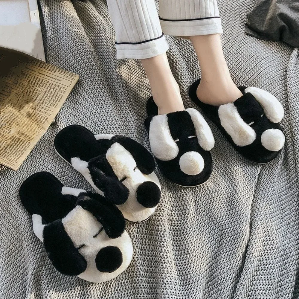 Homewear Cartoon Dog Slippers Soft Thicken Warm Winter Furry Slippers Cute Anti-slip Couple Winter Slippers Women Men
Homewear Cartoon Dog Slippers Soft Thicken Warm Winter Furry Slippers Cute Anti-slip Couple Winter Slippers Women Men