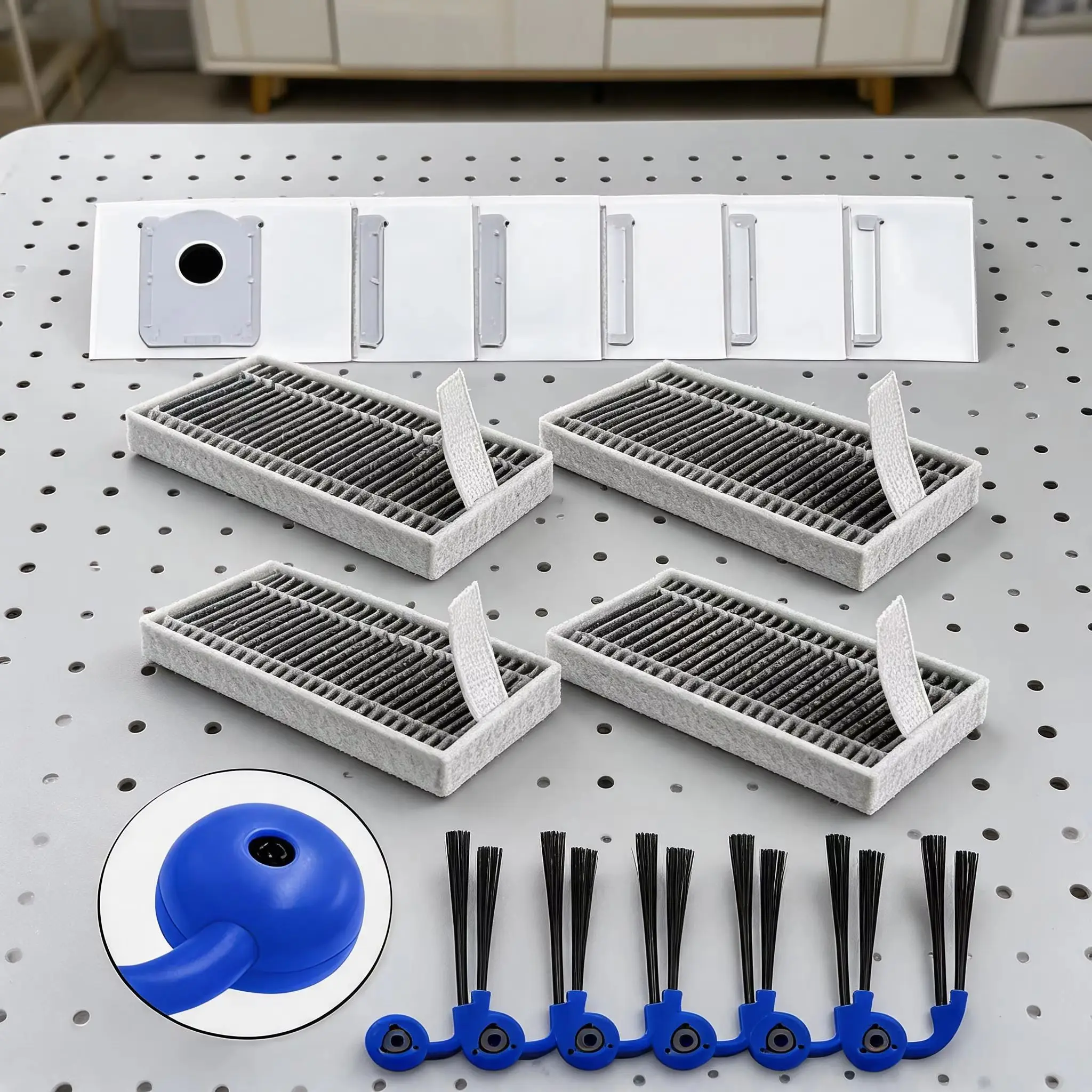 Side Brushes Dust Bags With HEPA Filters Kit For ECOVACS For DEEBOT X12 For OmniCyclone/X12 Pro For Omni Vacuum Cleaners Kit
Side Brushes Dust Bags With HEPA Filters Kit For ECOVACS For DEEBOT X12 For OmniCyclone/X12 Pro For Omni Vacuum Cleaners Kit
