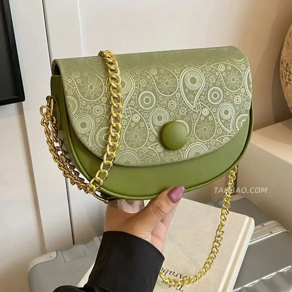 Chic Printed Small Bag for Women's Summer Fashion 2025 New Versatile Chain Crossbody Bag Popular Shoulder Bag
Chic Printed Small Bag for Women's Summer Fashion 2025 New Versatile Chain Crossbody Bag Popular Shoulder Bag